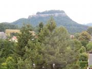 Blick vom Balkon zur Festung Königstein