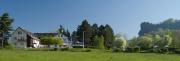 Panorama-Foto Hotelanlage und Lilienstein