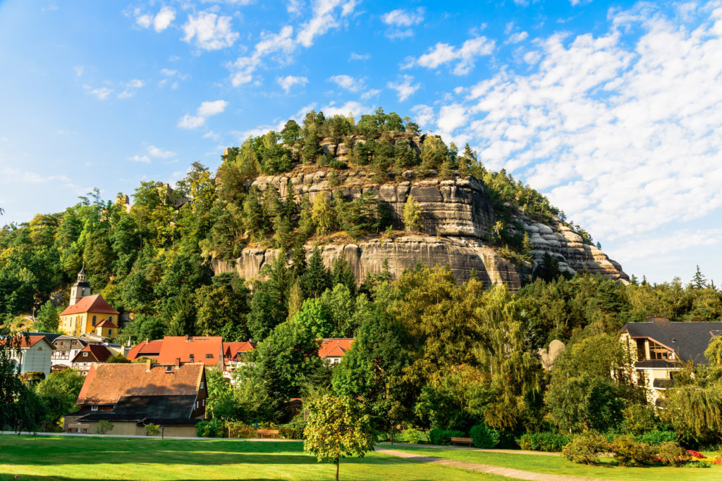 Kurort Oybin im Zittauer Gebirge der Oybin, Kurort Oybin